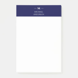 Minimalistisches Navy Post-it Klebezettel