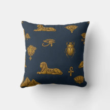 Minimalistisches Navy- und Antique-Gold-ägyptische