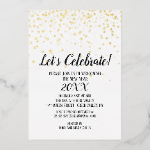 Minimalistisches Neujahrsfest des Confetti