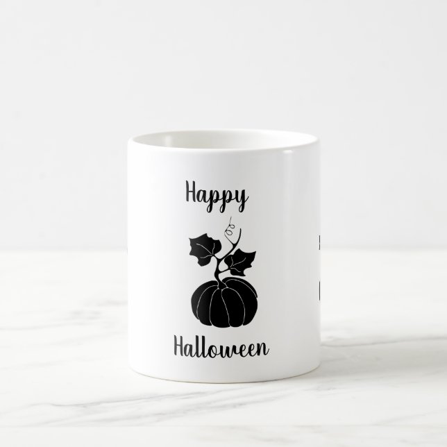 Minimalistisches Niedlich Happy Halloween Kaffeetasse (Mittel)