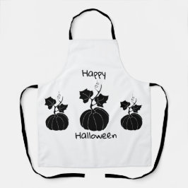 Minimalistisches Niedlich Happy Halloween Schürze