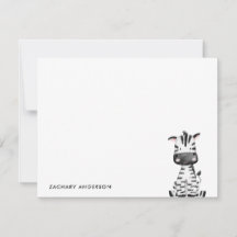 Minimalistisches Niedliches Baby Zebra Kinder Pers