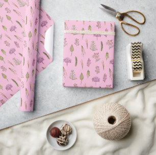 Minimalistisches Niedliches Hübsches Englisch Rosa Geschenkpapier