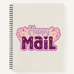 Minimalistisches Notizbuch mit ästhetischer Typogr