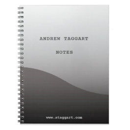 Minimalistisches Notizbuch mit einfachem grauem Notizblock