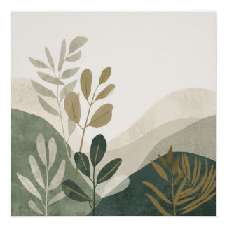 Minimalistisches Öko-Natur-Wandkunst-Poster-Druck Poster