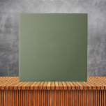 Minimalistisches Olive Green Schlicht Solid Color Fliese<br><div class="desc">Minimalistisches Olive Green Schlicht Solid Color</div>