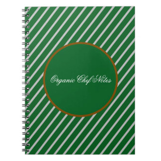 Minimalistisches organisches Kochbuch Spiral Notiz Notizblock