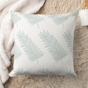 Minimalistisches Palmwedel-Blattmuster Kissen
