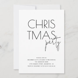Minimalistisches Party | Moderne Ansammlung Feiertagskarte