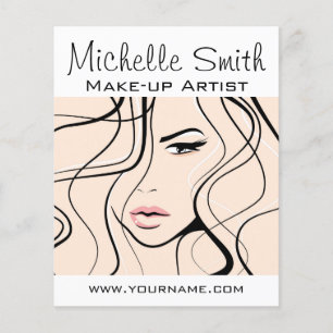 Minimalistisches Pastell-Pfirsich Elegantes Weibli Flyer