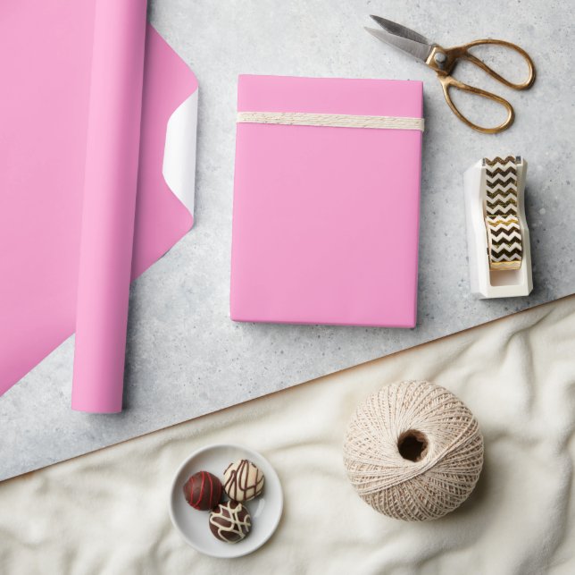 Minimalistisches Pastellrosa Geschenkpapier (Kunsthandwerk)