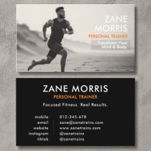 Minimalistisches Personal Fitness Trainer Foto