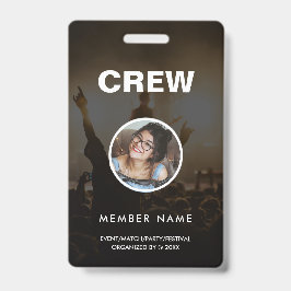 Minimalistisches Personal für moderne Crew Runder Ausweis