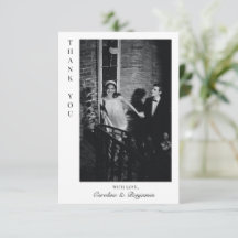 Minimalistisches Personalisiertes Foto Hochzeit mi