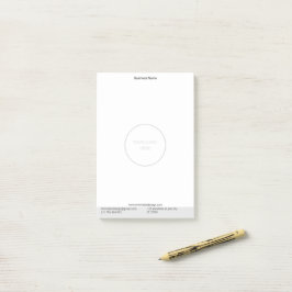 Minimalistisches Personalisiertes Logo Post-it Klebezettel