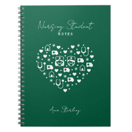 Minimalistisches personalisiertes Studienbuch für Notizblock