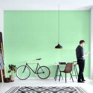 Minimalistisches Pfeffergrün schlichte Vollfarbe M Tapete