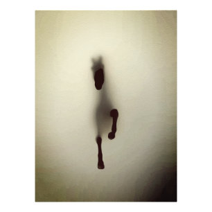 Minimalistisches Pferd Abstraktes Pferd, das aus d Fotodruck