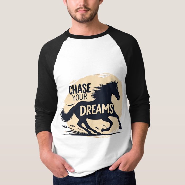 Minimalistisches Pferd T-Shirt (Vorderseite)