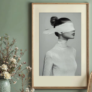 Minimalistisches Portrait Abstrakt Poster