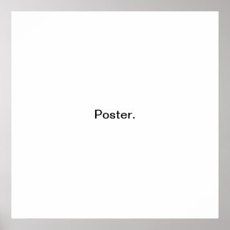 Minimalistisches Poster