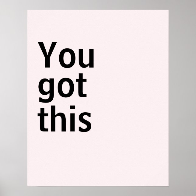 Minimalistisches Poster (Vorne)