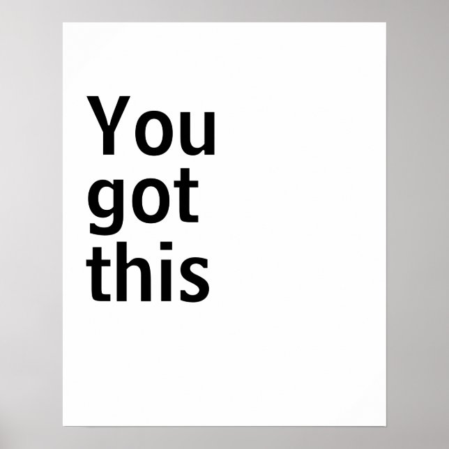 Minimalistisches Poster (Vorne)