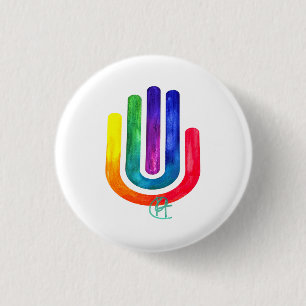 Minimalistisches Prism Hamsa Art Button