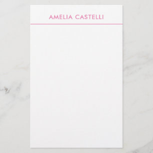 Minimalistisches professionelles einfaches Rosa We Briefpapier