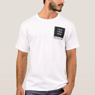Minimalistisches professionelles Firmenlogo-Mitarb T-Shirt