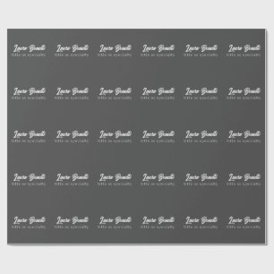 Minimalistisches Professionelles Modernes Handgesc Geschenkpapier