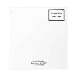 Minimalistisches professionelles schwarzes Punktra Notizblock