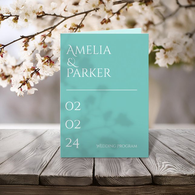 Minimalistisches Programm für grüne Hochzeiten (Von Creator hochgeladen)