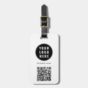 Minimalistisches QR-Code-Geschäftslogo Gepäckanhänger