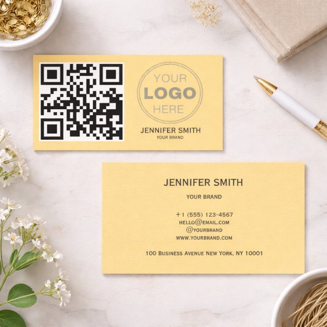 Minimalistisches QR-Code professionelles Design Visitenkarte (Minimalist QR Code Professional Design Business Card
)