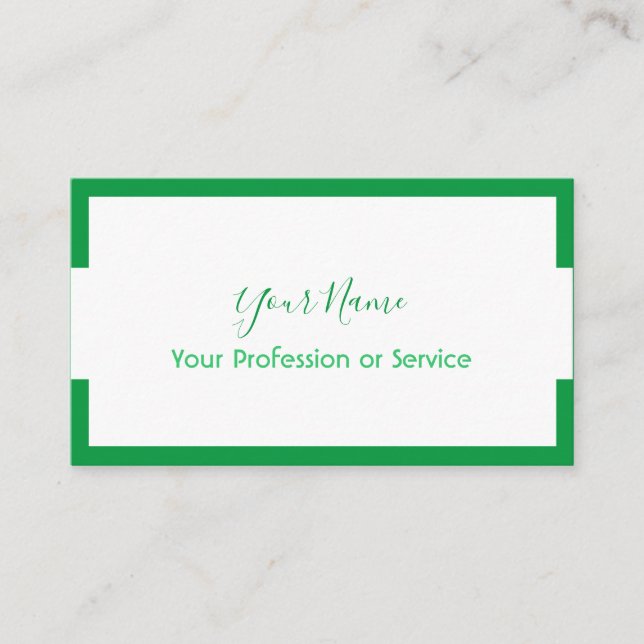 Minimalistisches Rahmendesign für eleganten Servic Visitenkarte (Vorderseite)
