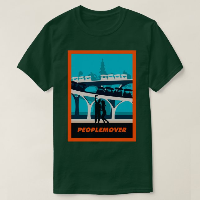 Minimalistisches Reisemagazin Park Art T-Shirt (Design vorne)