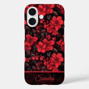 Minimalistisches Rentengeschenk Rose Maßgeschneide iPhone 16 Hülle