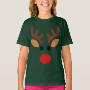 Minimalistisches Rentier Rudolph T-Shirt