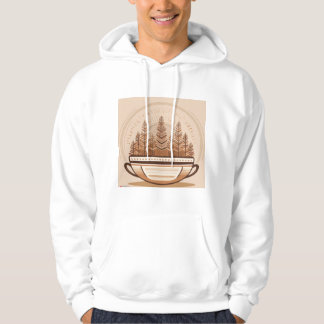 "Minimalistisches Retro-Kaffeetassendesign – Zeitl Hoodie