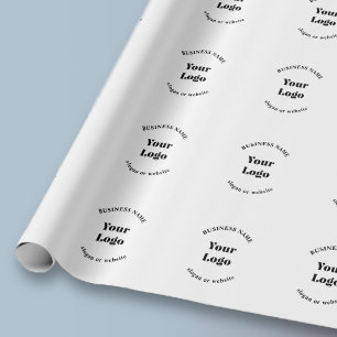 Minimalistisches Retro-Modern-Template für Ihr Log Geschenkpapier