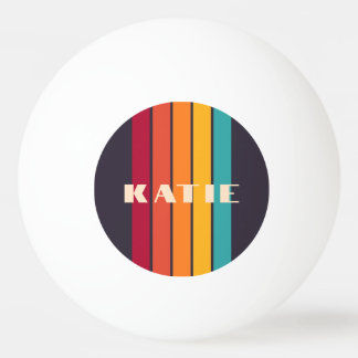 Minimalistisches Retro-neutrales Design Tischtennisball