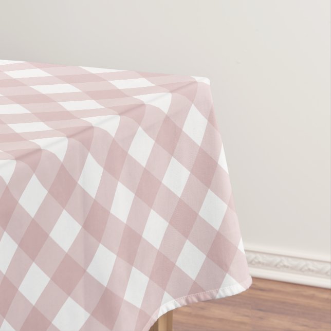Minimalistisches rosa Farbmuster Kariert Tischdecke (Beispiel)