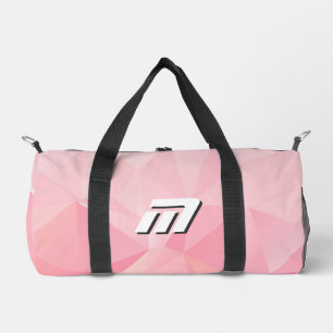 Minimalistisches Rosa Geometrisches Motivationsdes Duffle Bag