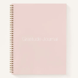 Minimalistisches Rosa Gezeitenblatt Notizbuch