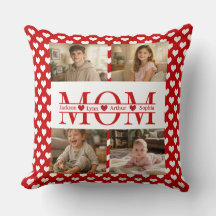Minimalistisches rotes Herz Mama-individuelles 4-F