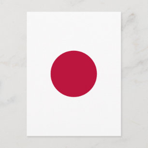 Minimalistisches rotes Kreisdesign Spiral Postkarte