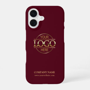 Minimalistisches rotes Promotion-Unternehmens-Logo iPhone 16 Hülle