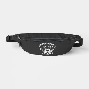 Minimalistisches Rottweiler-Gesicht-Design � Fette Bauchtasche